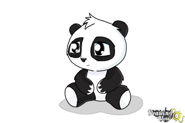 How To Draw A Cute Panda Drawingnow