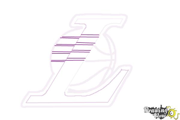 How to Draw Lakers Logo - DrawingNow