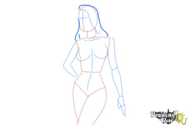 Female anatomy drawing sketch Stock Vector by ©EnginKorkmaz 76932941