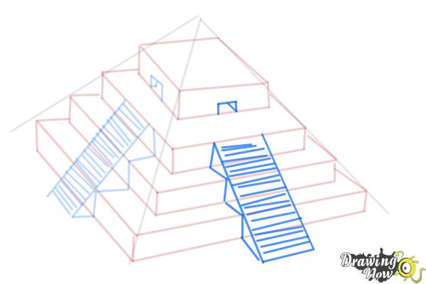 How to Draw a Ziggurat - DrawingNow