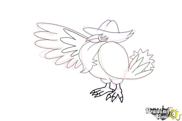 printable coloring pages honchkrow pokemon