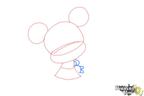 how to draw minnie mouse face step by step for kids