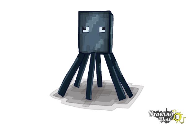 How To Draw Squid From Minecraft Drawingnow