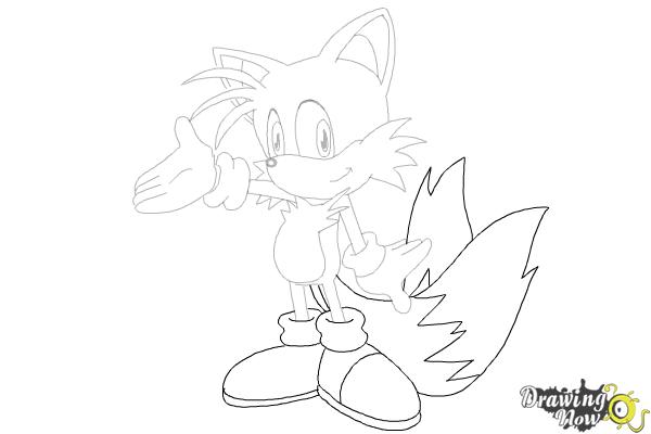 Coloring page - Miles Tails Prower