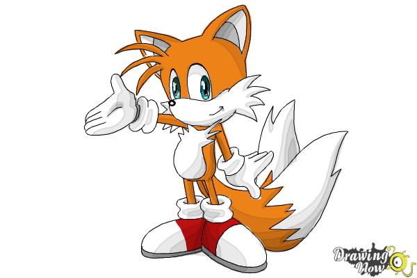How to Draw Miles Prower, Tails from Sonic - DrawingNow