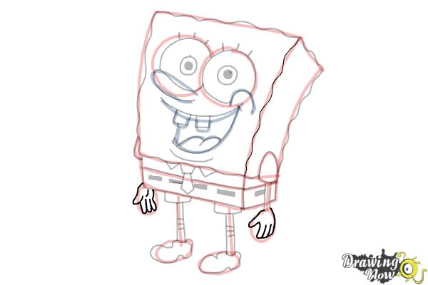How to Draw Spongebob Step by Step - DrawingNow