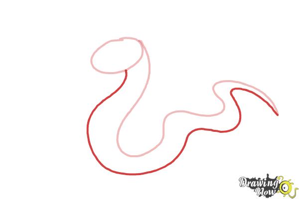 Snake Drawing - Snake Drawing Icon Of Doodle Style Available In Svg Png