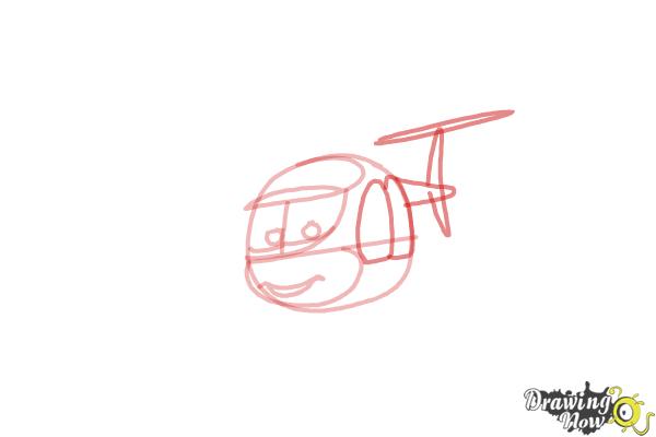 How to Draw Nick Loopin Lopez from Planes: Fire & Rescue - Step 4