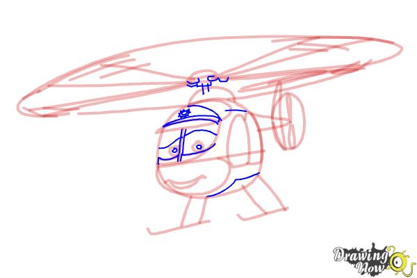 How to Draw Nick Loopin Lopez from Planes: Fire & Rescue - Step 7