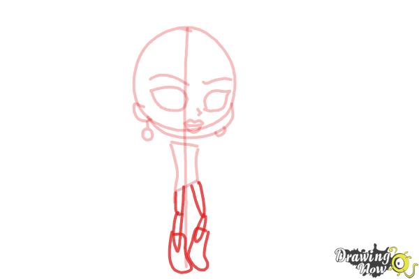 How to Draw Chibi Spectra Vondergeist from Monster High - DrawingNow