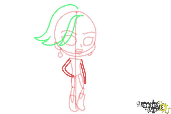 How to Draw Chibi Spectra Vondergeist from Monster High - DrawingNow