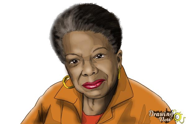 How to Draw Maya Angelou - DrawingNow
