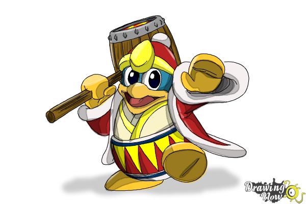 How to Draw King Dedede from Kirby - DrawingNow