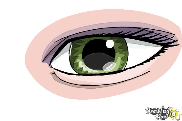 green eye drawing