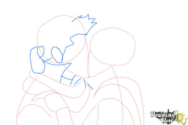 How to Draw People Kissing - An Anime Kiss Drawing - Easy Step by Step  Tutorial