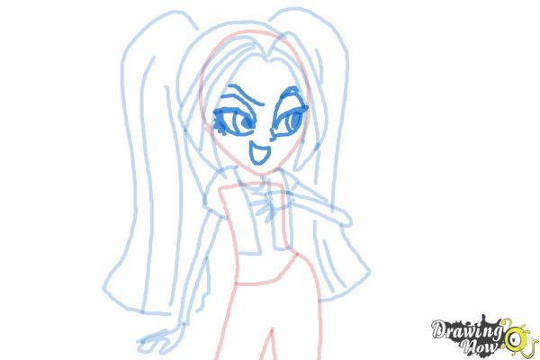 How to Draw Aria Blaze from My Little Pony Equestria Girls 