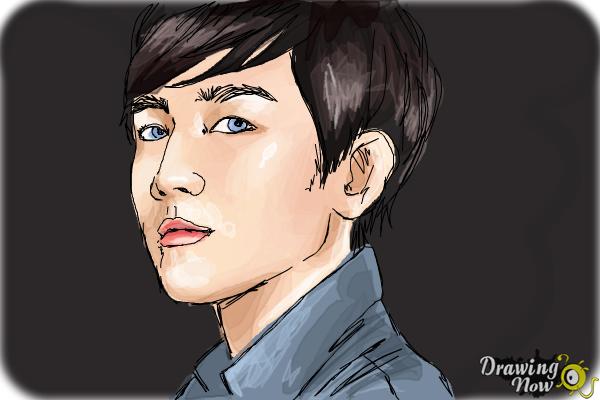 How to Draw Byun Baek Hyun from (Exo-K) - DrawingNow