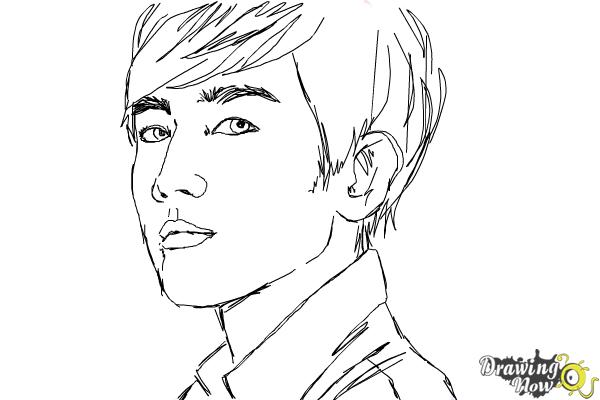 How to Draw Byun Baek Hyun from (Exo-K) - DrawingNow