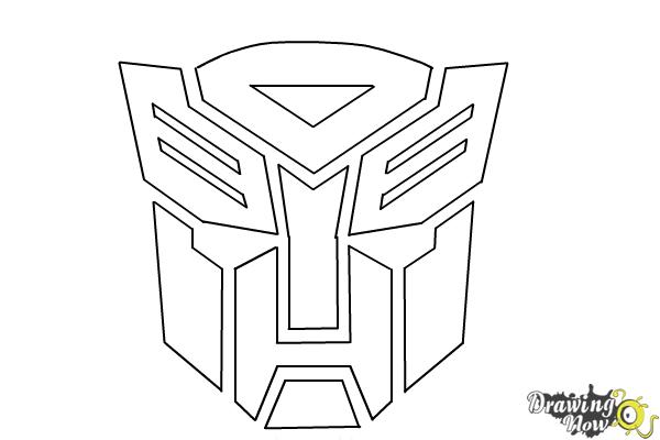 autobot symbol coloring page