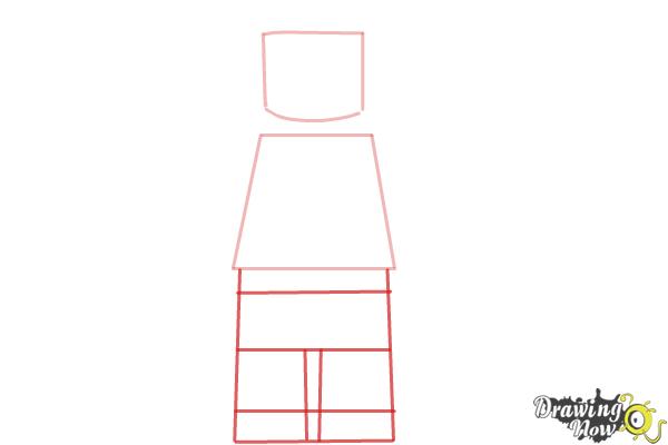 how to draw a lego figure