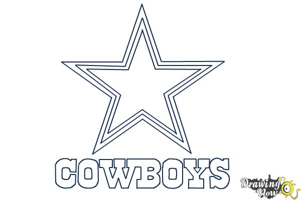 How to Draw Dallas Cowboys Logo, Nfl Team Logo - DrawingNow
