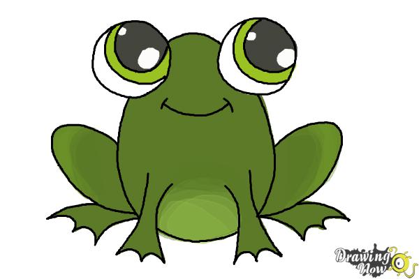 Easy How to Draw a Tree Frog and Tree Frog Coloring Page