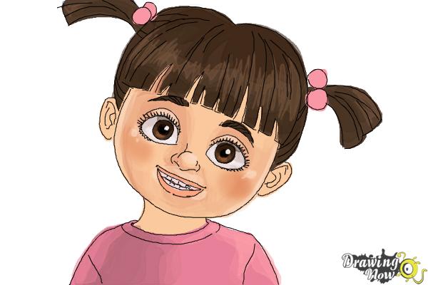How to Draw Boo from Monsters Inc with Easy Step by Step Drawing Tutorial   How to Draw Step by Step Drawing Tutorials