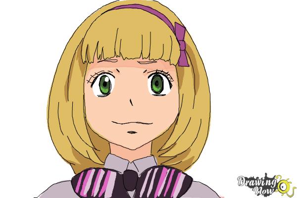How to Draw Shiemi Moriyama from Ao No Exorcist, Blue Exorcist - DrawingNow