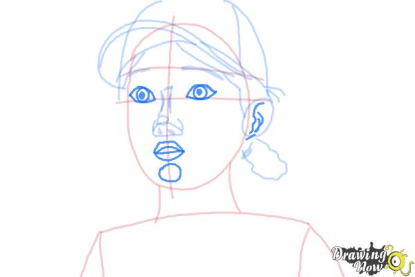 How to Draw Clementine from The Walking Dead - Step 7