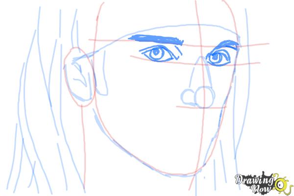How to Draw Christian Coma - Step 7