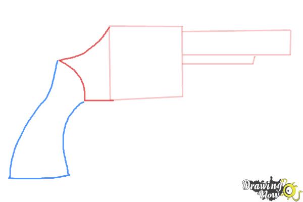 How to Draw a Simple Gun - DrawingNow