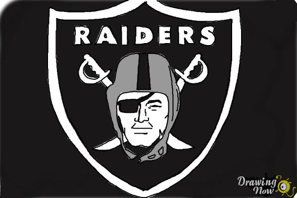 Oakland Raiders logo drawing example