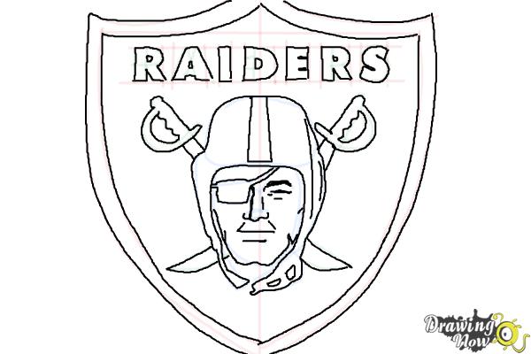 How To Draw The Oakland Raiders Nfl Team Logo Drawingnow