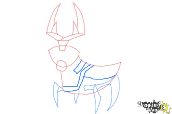 How to Draw Ballweevil from Ben 10 Omniverse - Step 7