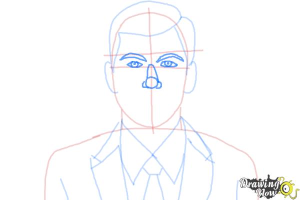 How to Draw Archer, Sterling Malory Archer from Archer - DrawingNow