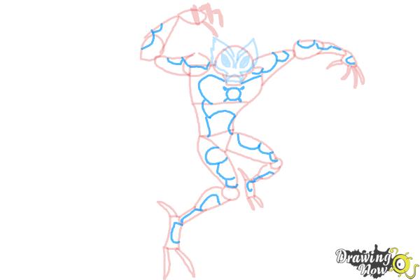 how to draw ultimate big chill from ben 10 step 8