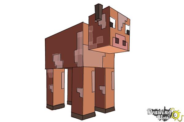 minecraft cute baby cow