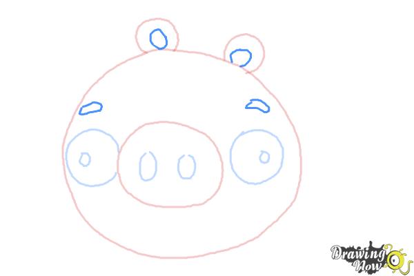 How to Draw Angry Birds Pig - DrawingNow