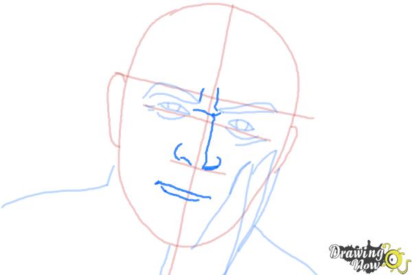 How to Draw Sean Connery - Step 5