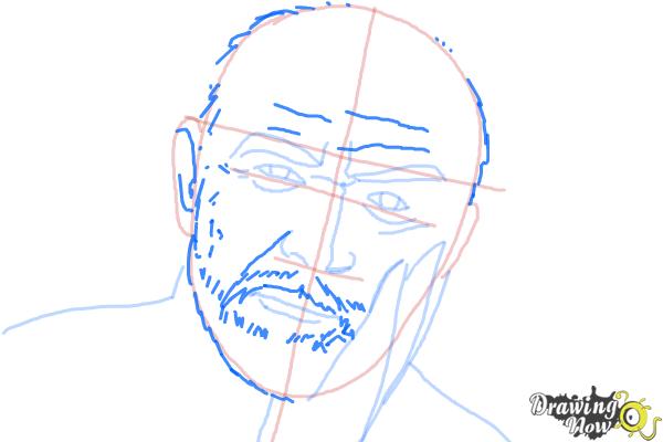 How to Draw Sean Connery - Step 6