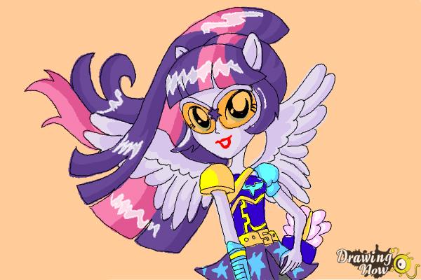 How to Draw Twilight Sparkle from My Little Pony Equestria Girls Friendship  Games - DrawingNow