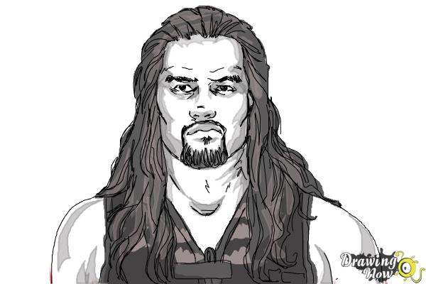 Long-haired man sketch, Roman Reigns WWE Raw The Shield, sheamus,  professional Wrestling, logo png | PNGEgg