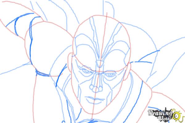 How to Draw Vision from Avengers: Age of Ultron - Step 9