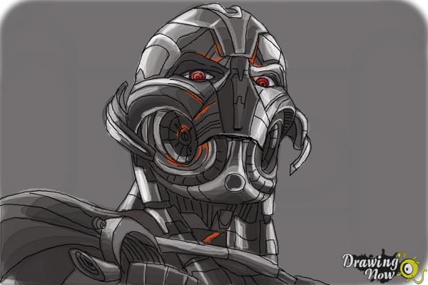 How to Draw Ultron from Avengers: Age Of Ultron - DrawingNow