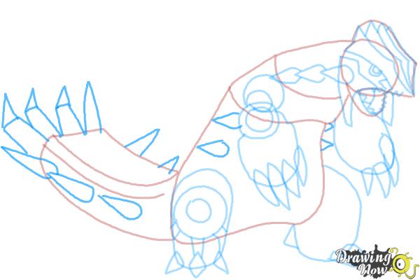 COMO DESENHAR O POKÉMON PRIMAL GROUDON  HOW TO DRAW PRIMAL GROUDON POKEMON  