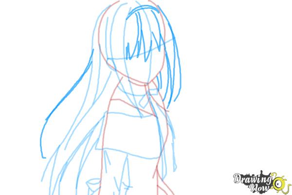 How to Draw Homura Akemi from Puella Magi - DrawingNow