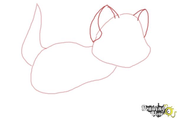 How to Draw Oliver from Oliver and Company - Step 3