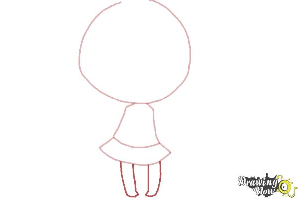 How to Draw a Chibi Girl - Step 4