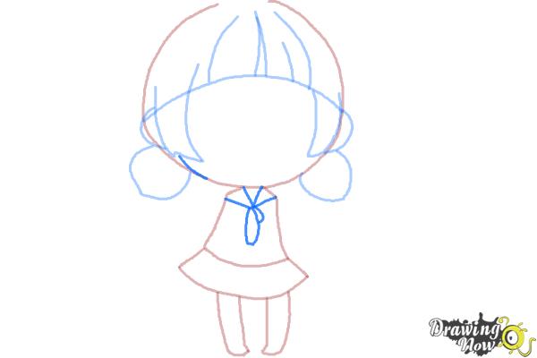 How to Draw a Chibi Girl - Step 7