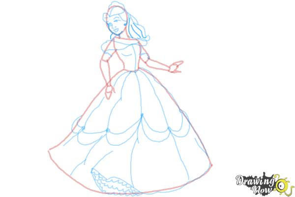 How to Draw Disney Princesses - Step 10